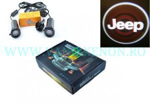 Set proiectoare / Logo montare sub usa 5w Jeep