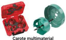 Carote multimaterial
