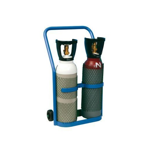 Set butelii reancarcabile oxi-acetilena 5 litri + cadru metalic 80 A/B