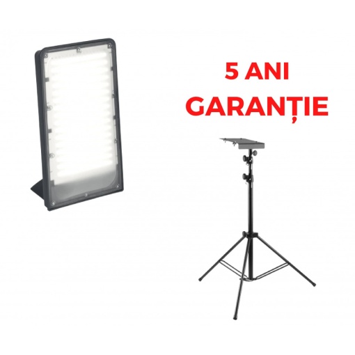 Proiector 33000 lumeni GIANT LED EVO, 227 W, IP 54, IK 10, rezistent la impact + trepied + placa adaptoare