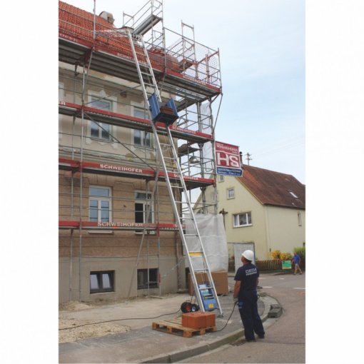 Lift tip scara pentru materiale de constructii GEDA LIFT 200 STANDARD configurat pentru H lucru=13m, 200 kg, 25 m/min