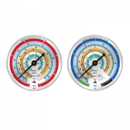Manometru de presiune joasa R134A, R404A, R407C, R22, R507C MASTERCOOL