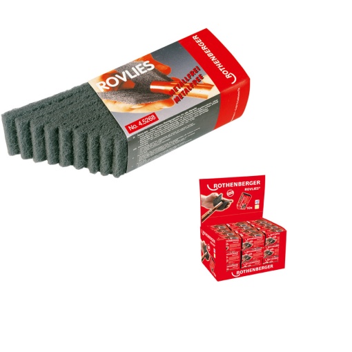 Abraziv pentru curatat tevi Cu, tip ROVLIES (contine 10 buc. 130 x 60mm)