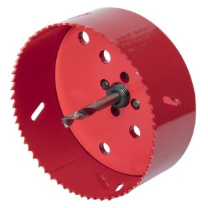 Carota bimetal Wolfcraft 5493000, diametru D 112 mm, adancime de taiere 40 mm