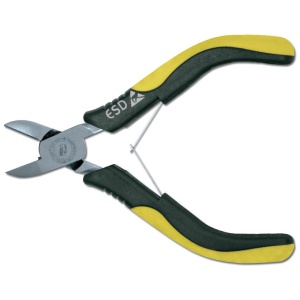 Cleste cu tais lateral ESD cu maner bimaterial