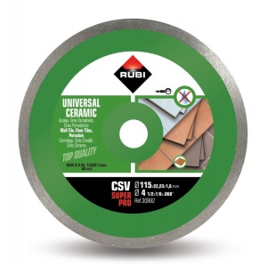 Disc diamantat pt. placi ceramice 115mm, CSV 115 SuperPro - RUBI-30882