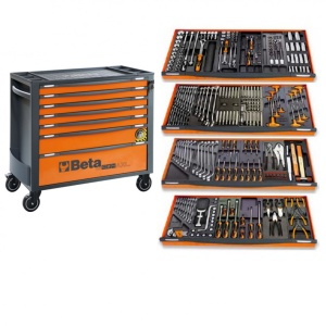 Dulap extra-lung cu 7 sertare si 300 scule mecanica auto RSC24AXL/7-300