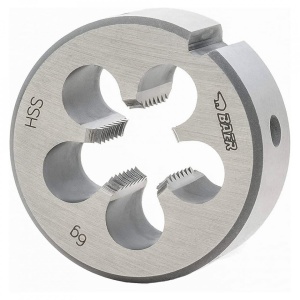 Filieră M12X1.25, filet metric fin, DIN EN 22568, DIN 223 – HSS, Baer