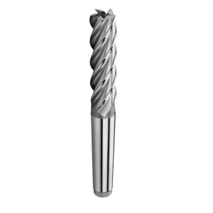 Freză cilindro-frontală lungă, coadă conică - TIP N HSS CO5% DIN 845, 45x125x250 mm