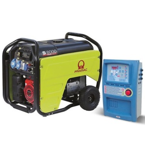 Generator de curent pe benzina PRAMAC S8000_CONN_AVR_DPP_AMF, portabil, monofazat, 7.2 kVA, panou de automatizare