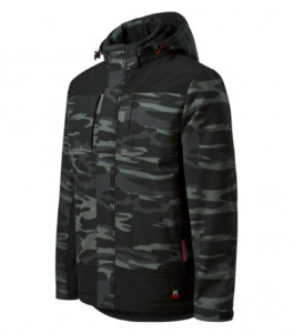Jachetă softshell de iarnă pentru bărbaţi camouflage dark gray, 320 g/m²