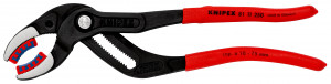 KNIPEX 81 11 250 Cleşte pentru sifon şi conectori acoperit cu material plastic aderent vopsit negru 250 mm