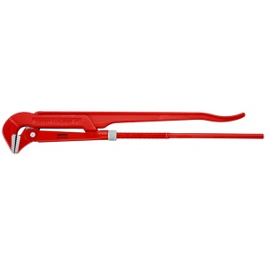KNIPEX 83 10 040 clește pentru țevi la 90° vopsit electrostatic în roșu 750 mm