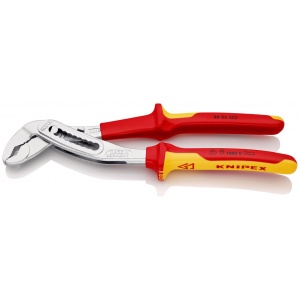KNIPEX 88 06 250 Alligator® Cleşte pentru pompe de apă izolate, cu manere multicomponent, testate VDE cromat 250 mm