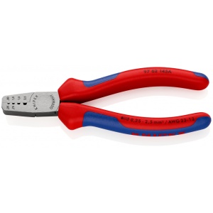 KNIPEX 97 62 145 A clește de sertizare pentru ferule cu manşoane multicomponent 145 mm