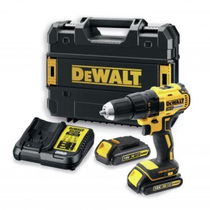 Masina de gaurit si insurubat cu acumulatori Dewalt DCD777D2K, 18V, 1.5Ah, cuplu maxim 65 Nm, 2 acumulatori, incarcator, valiza de transport