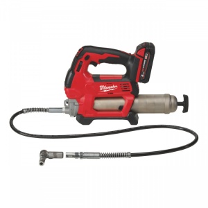 Pistol de gresat Milwaukee M18 GG-201C, cartus 400 ml, livrat cu acumulator