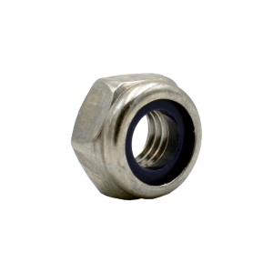 Piulite hexagonale cu autoblocare DIN 985 INOX A4-80, M8, 100 bucati