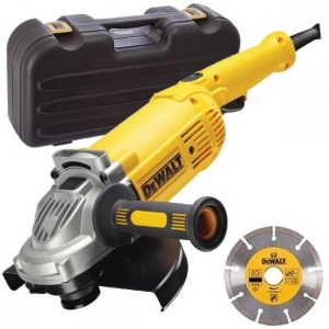 Polizor unghiular DeWalt DWE492KD, 2200 W, 230 mm, valiza de transport, disc diamantat