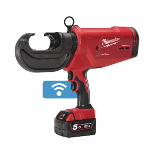 Presă hidraulică pentru cabluri 16-400 mm² Milwaukee FORCE LOGIC™ M18 HCCT 109/42-522C, livrata cu acumulatori, valiza, bacuri neincluse