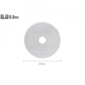 RB45H-1 - lama japoneza rotunda rezistenta, de 45 mm, Olfa
