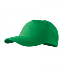 Şapcă unisex verde mediu, 340 g/m²