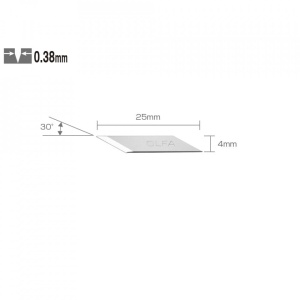 Set KB-5/30B - lame japoneze decoratiuni, 30 bucati, Olfa
