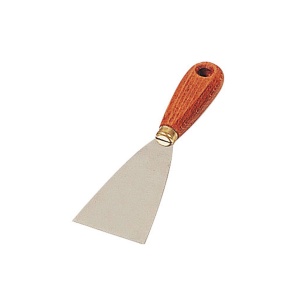 Spaclu de zugrav cu lama din INOX, maner din lemn - 4