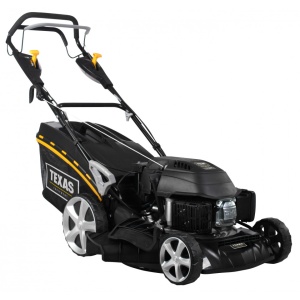 Texas Razor 4650TR/WE, Masina de tuns gazon, 3CP, latime taiere 46cm, inaltime taiere 28-75mm, 65L, benzina, reglaj central, electric