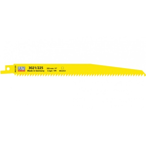 3021/225 Panza HCS/CV pentru fierastrau sabie pentru lemn / 5 bucati, DIM 225 x 19 x 1.27 mm