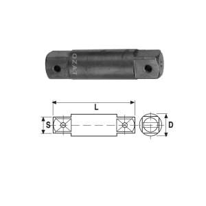 Adaptor de impact tata-tata 2.1/2", PATRAT 2 1/2"