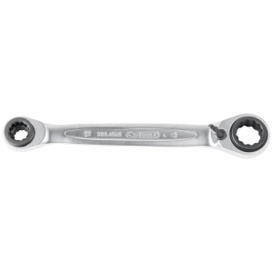 Cheie dublă inelară cu clichet 4 în 1 GEARplus cu schimbare de direcție, 10x13x17x19mm