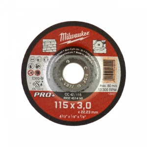 Disc taiat metal/inox Milwaukee PRO+ CC 42 / 115