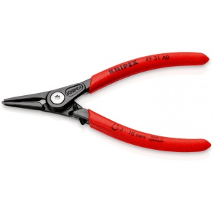 KNIPEX 49 31 A0 clește de precizie pentru inele de siguranță pentru inele exterioare pe axuri cu protecţie la supraîntindere acoperit cu material plastic aderent bonderizat în culoarea gri 140 mm