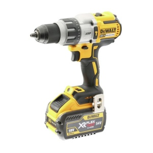 Masina de gaurit si insurubat cu percutie, cu acumulatori Dewalt DCD996T2, 18V/6.0Ah, cuplu maxim 95 Nm, 2 acumulatori, incarcator