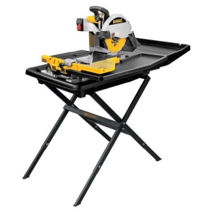 Masina de taiat in mediu umed cu disc diamantat Dewalt D24000S, 1600 W, diametru 250 mm, pentru marmura, granit si placi ceramice