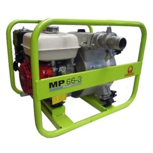Motopompa 3" autoamorsanta, pentru ape murdare Pramac MP66-3, motor benzina Honda Stage V, debit 1340 l/min, Hmax 27mca