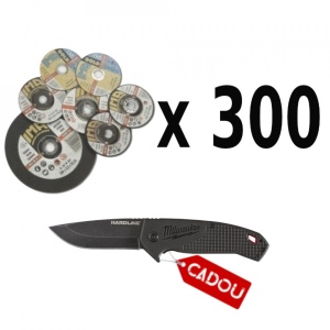 Pachet 300 discuri taiat metal inox 230x1.9mm IMA ABRAZIVI + CADOU cutit Milwaukee Hardline