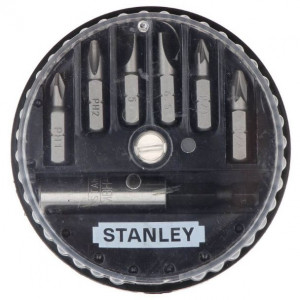 Set biti Stanley 1-68-737, 25 mm, 1/4", 7 piese, PH / PZ / SL