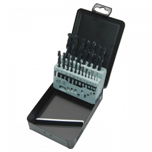 Set burghie HSS-R (19 buc) [ ⌀ 1 / 1.5 / 2 / 2.5 / 3 / 3.5 / 4 / 4.5 / 5 / 5.5 / 6 / 6.5 / 7 / 7.5 / 8 / 8.5 / 9 / 9.5 / 10 mm ]