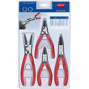 Set Cleşti Knipex pentru inele siguranţă în cutie din plastic, 4 piese