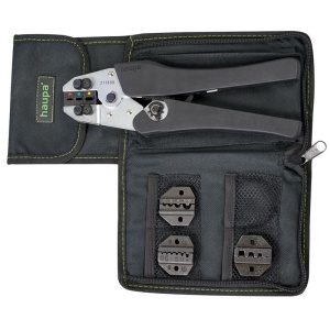 Set de sertizare, cleste + 4 bacuri, HAUPA X-Crimp, 5 piese