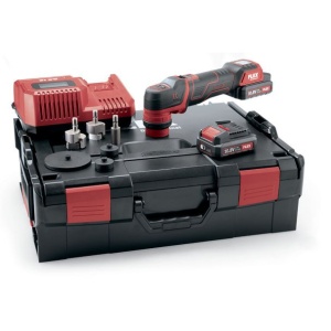 Set masina de polisat rotativa si orbitala Flex PXE 10.8-EC/2.5 Set, 2 acumulatori Li-Ion 10.8V/2.5Ah, 80 mm, incarcator rapid, cutie de transport L-BOXX