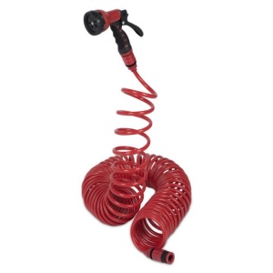 Set pistol pentru stropit cu furtun spiralat Kreator KRTGR6703, 1/2", maxim 15 m