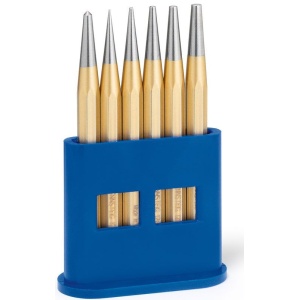 Set standard de perforatoare Rennsteig în stand de plastic, 6 piese