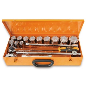 Set tubulare 3/4" si accesorii, 22-55 mm, 17 piese, 928A/C12