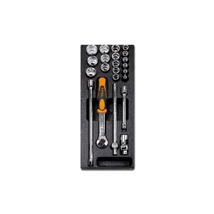 Set tubulare si accesorii 3/8, 6-22mm in suport termoformatat T92