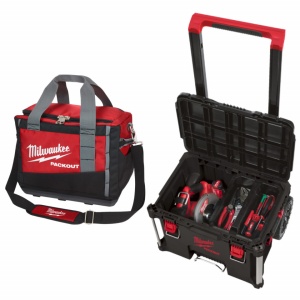 SISTEM DEPOZITARE MILWAUKEE - TROLLER + GEANTA PACKOUT 380 x 250 x 340 cm