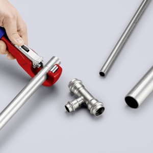 Taietor cu ajustarea rapida pentru tevi, KNIPEX TubiX, 1/4" - 1 3/8", 6 - 35 mm