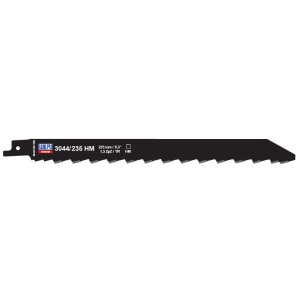 3044/235 HM Panza HM/T.C.T. pentru fierastrau sabie pentru materiale de constructii, DIM 215 x 20 x 1.1 mm